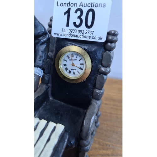 130 - Vintage Xylophone Clock Figurine