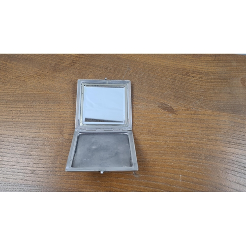 151 - Antique Polish Silver Vanity Mirror (likely .875 grade) 100 grams