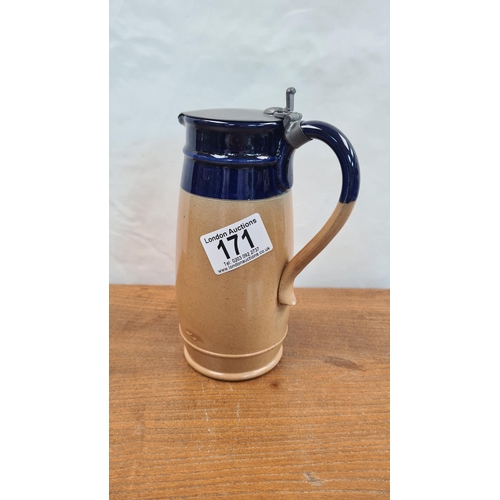 171 - Royal Doulton Blue Stoneware Jug