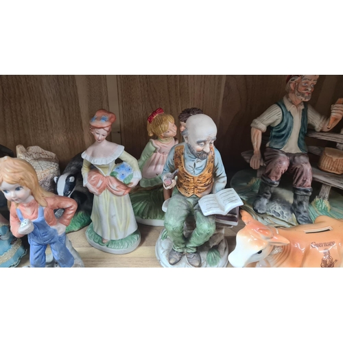 641 - Shelf of Good Bric a Brac, Figurines etc