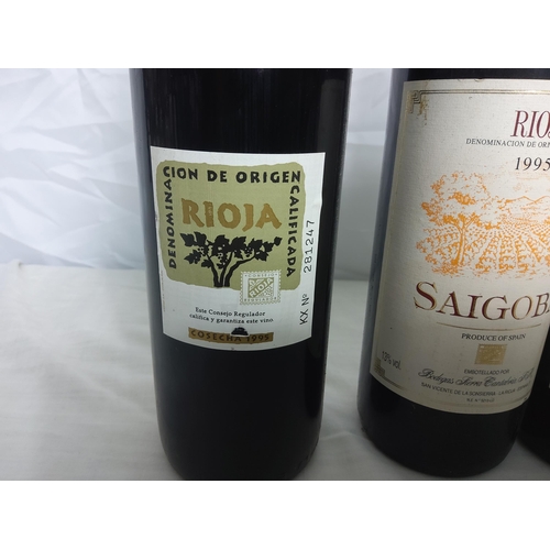 584 - 4 Bottles of 1995 Saigoba Rioja Wine