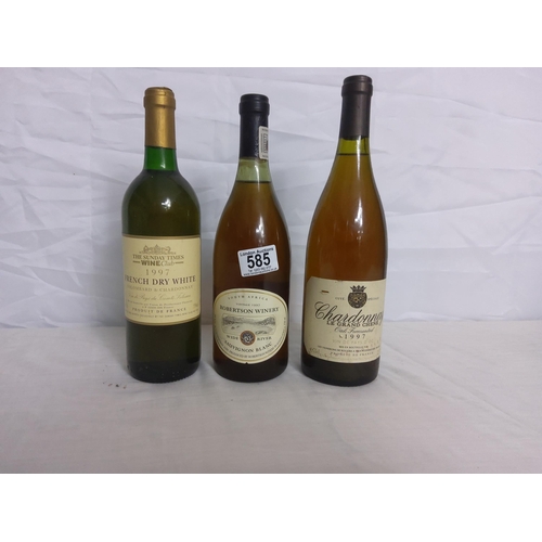 585 - 3 Various Bottles of Wine (1997)