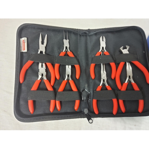 631 - Cased Set of Various Professional Pliers and a Screwdriver Set complete with Ratchet