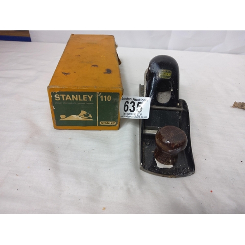 635 - Vintage Boxed Stanley 110 Plane