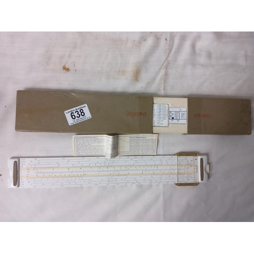 638 - Boxed Oristo 0968 Slide Rule