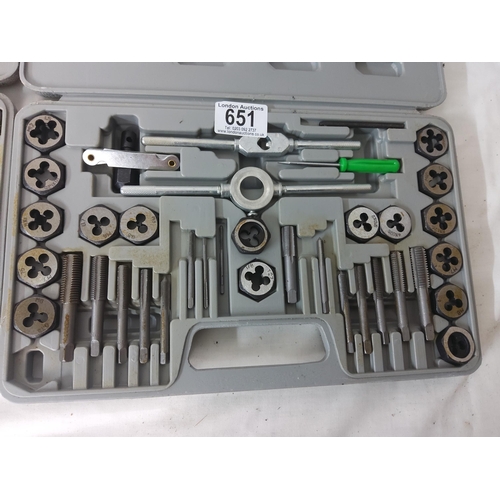 651 - 2 Boxed Tap and Die Sets