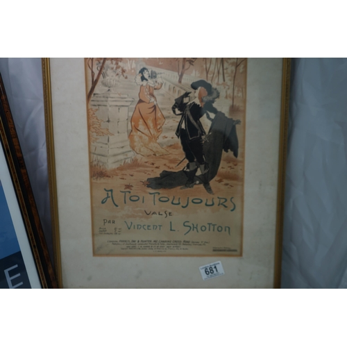 681 - Old French Poster and a Margate Tourism Poster