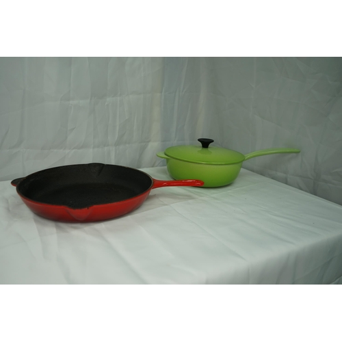 696 - 2 Le Creuset Pans