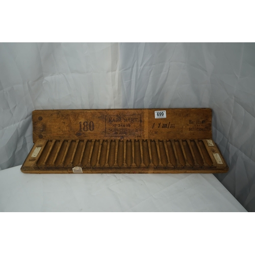 699 - Set of Wooden Cigar Moulds