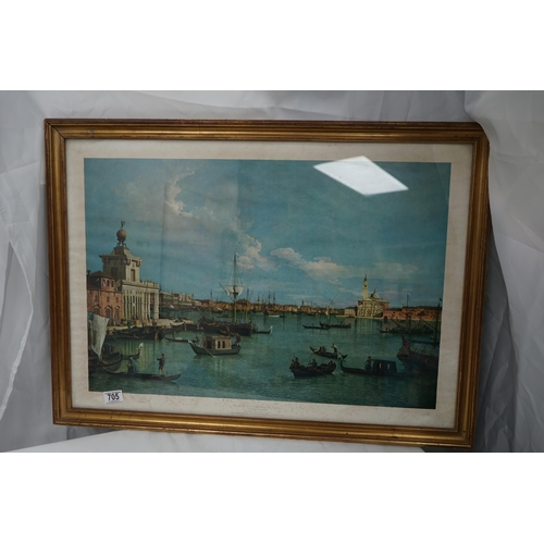 705 - The Bacino di San Marco From the Giudecca Print after Canaletto (1697-1768) Framed