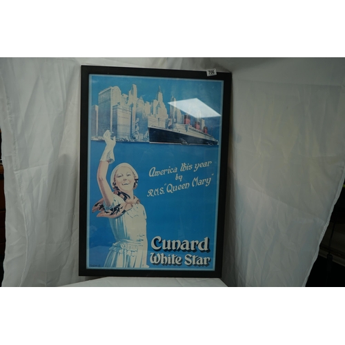 706 - Framed Cunard White Star Print