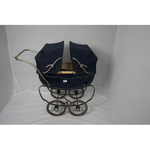 781 - Vintage Allwin Coach built Dolls Pram