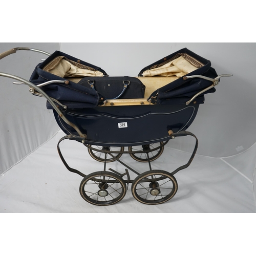 781 - Vintage Allwin Coach built Dolls Pram