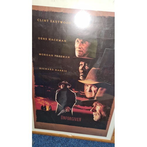 787 - 1992 Unforgiven Movie Poster Framed Starring Clint Eastwood 78cm x 112cm