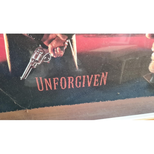 787 - 1992 Unforgiven Movie Poster Framed Starring Clint Eastwood 78cm x 112cm