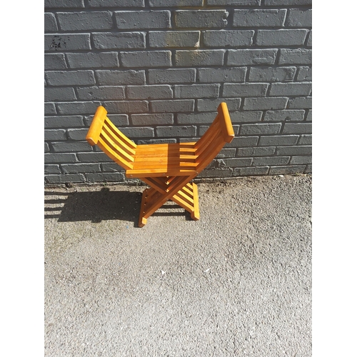 791 - Old X Frame Stool