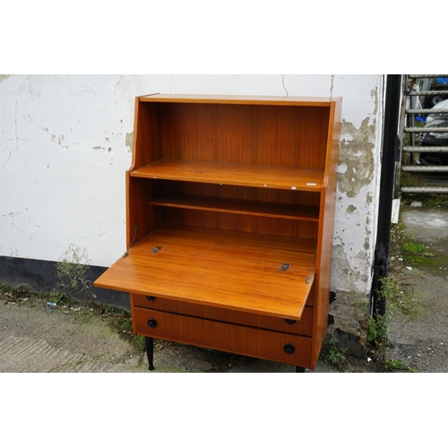 672 - Mid Century Teak Bureau