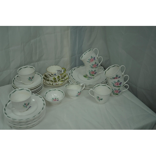 774 - Susie Cooper 1950s Tea for 9 (30pcs)