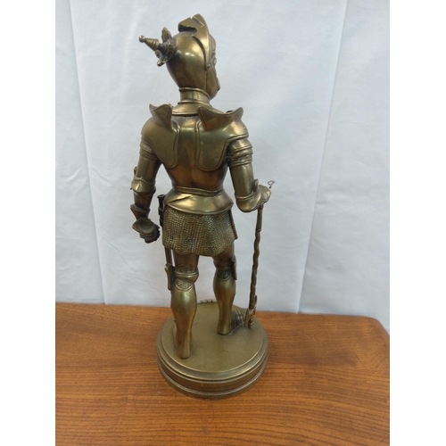 177 - Pair of Heavy King/Knight Figures 45cm Tall