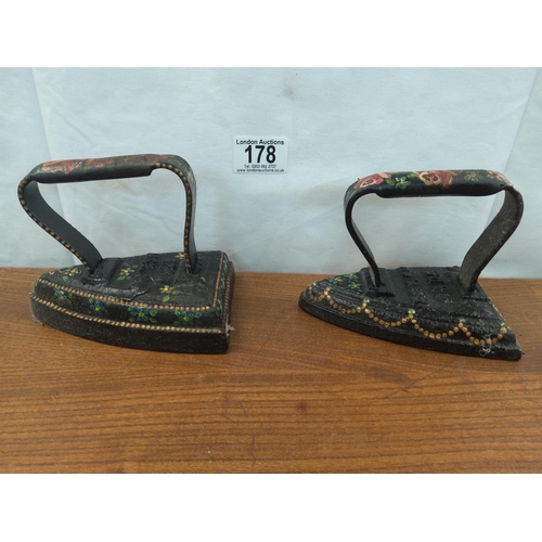 178 - Decorative Pair of Antique Irons-Ideal Doorstops