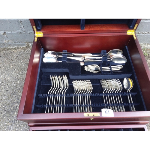 61 - Vintage Harrods Sterling Silver Part Canteen of Cutlery Approx 5,358 Grams in Total. To Include some... 