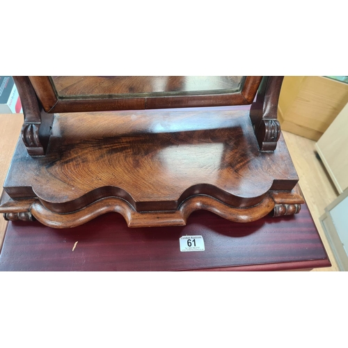 569 - Victorian Mahogany Dressing Table Mirror