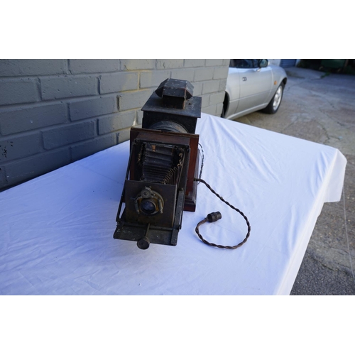 829 - Antique Magic Lantern Projector