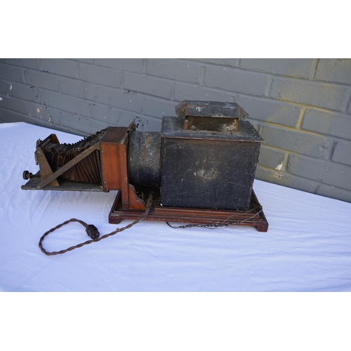 829 - Antique Magic Lantern Projector