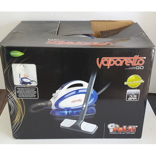 38 - Boxed Polti vaporetto go portable Steam Cleaner
