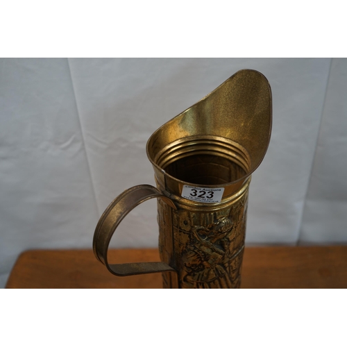 708 - Brass Water Jug