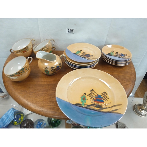 710 - 1930s/40s Hand Decorated Japanese Tea Set