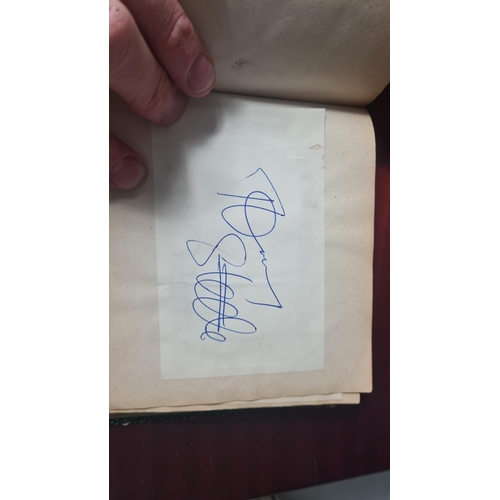 715 - 1960s Autograph Book-Highlights include: Tommy Cooper, Various Cricketers, Harry Corbett, Marty Wild... 