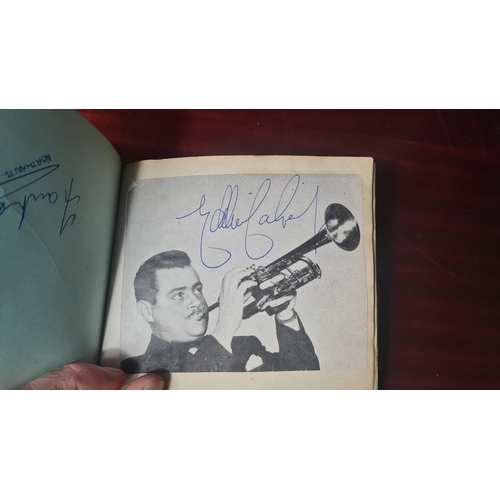 715 - 1960s Autograph Book-Highlights include: Tommy Cooper, Various Cricketers, Harry Corbett, Marty Wild... 