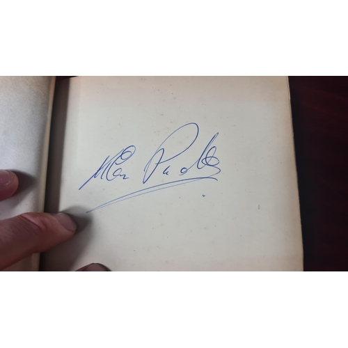 715 - 1960s Autograph Book-Highlights include: Tommy Cooper, Various Cricketers, Harry Corbett, Marty Wild... 