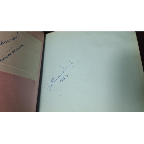 715 - 1960s Autograph Book-Highlights include: Tommy Cooper, Various Cricketers, Harry Corbett, Marty Wild... 