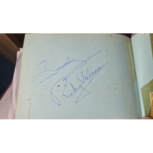 715 - 1960s Autograph Book-Highlights include: Tommy Cooper, Various Cricketers, Harry Corbett, Marty Wild... 