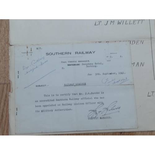 719 - Second World War Officers Mess Ephemera