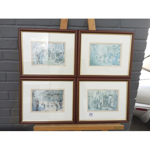 759 - Lot of 4 Framed H Devine Prints