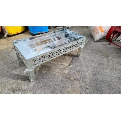 11 - Gucci Inspired Mirrored Glass Coffee Table 128cm x 65cm