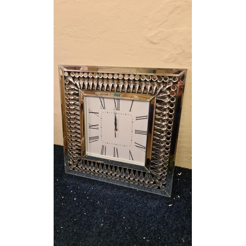 50 - Mirrored Wall Clock(52cm)