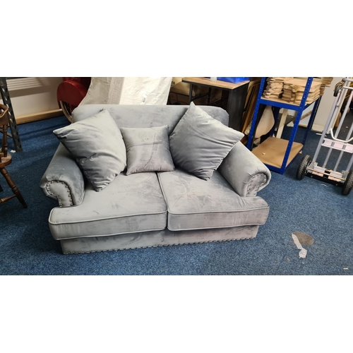 8 - New and Unused 2 Seater Crushed Velvet Sofa