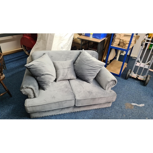 8 - New and Unused 2 Seater Crushed Velvet Sofa