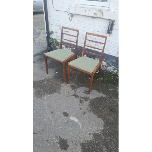 84a - Pair of Mid Century McIntosh Dining Chairs