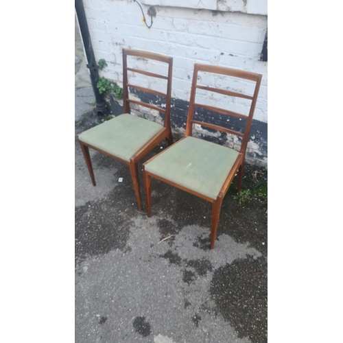 84a - Pair of Mid Century McIntosh Dining Chairs