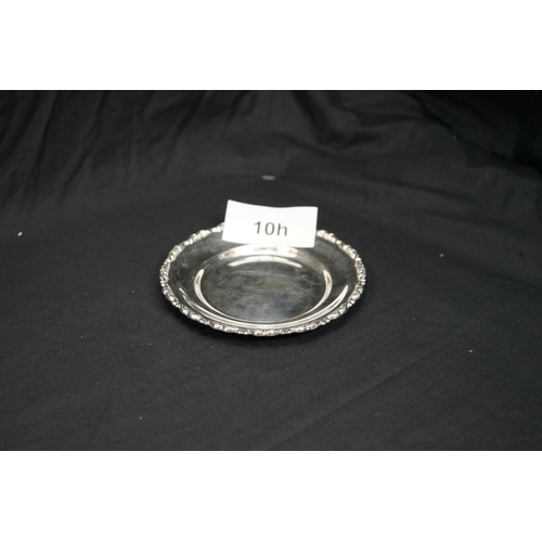 10h - Small Egyptian Silver Dish (116g) 15cm Diameter