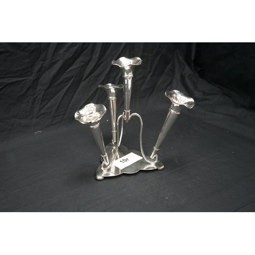 10r - Silver Plated Epergne 25cm Tall