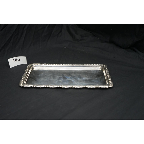 10u - Egyptian Silver Tray (440g) 29.5cm x 17cm