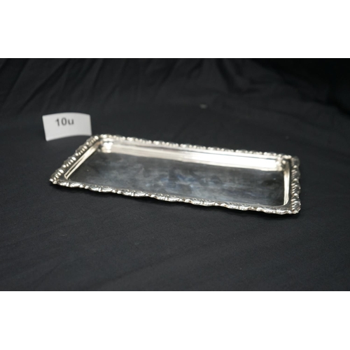 10u - Egyptian Silver Tray (440g) 29.5cm x 17cm