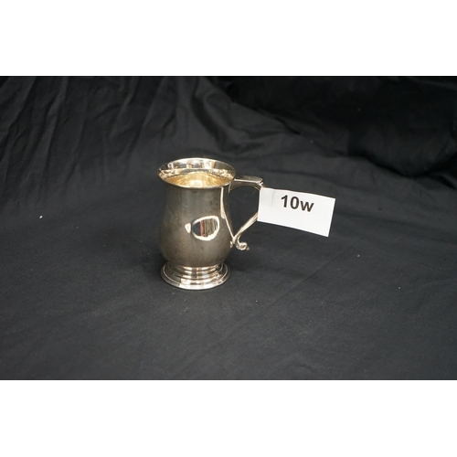 10w - Hallmarked Silver Tankard (148g) 11cm Tall London 1969