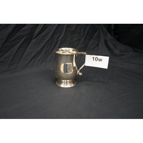 10w - Hallmarked Silver Tankard (148g) 11cm Tall London 1969